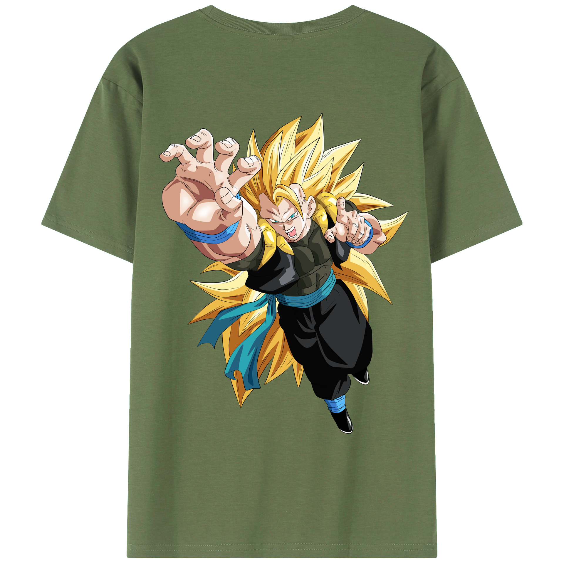 （画像用） ドラゴンボール ベジータ四世（Bejīta Yonsei）DRAGON BALL Vegeta IV 綿100％ メンズ半袖Tシャツ（バックプリント） 通気性